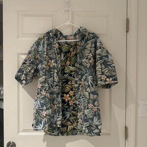 Vintage Hilo Hattie’s The Hawaiian Original Shirt Large Aloha Floral Camp Collar